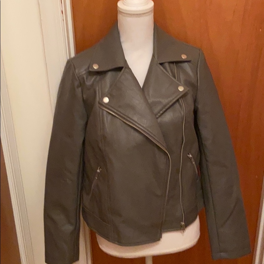 NWT women’s faux leather motorcycle style